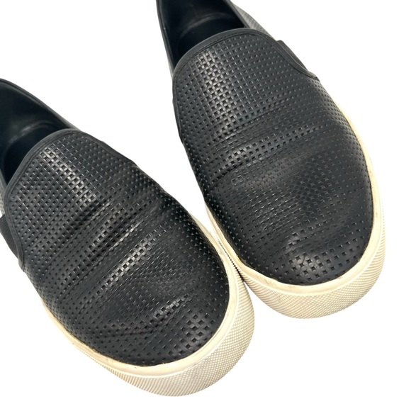 Vince Blair 5 Black Nubuck Leather Perforated Slip On Casual Sneaker Women’s 8 - Picture 6 of 15